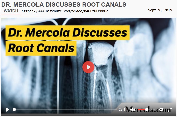 root canals > Mercola video